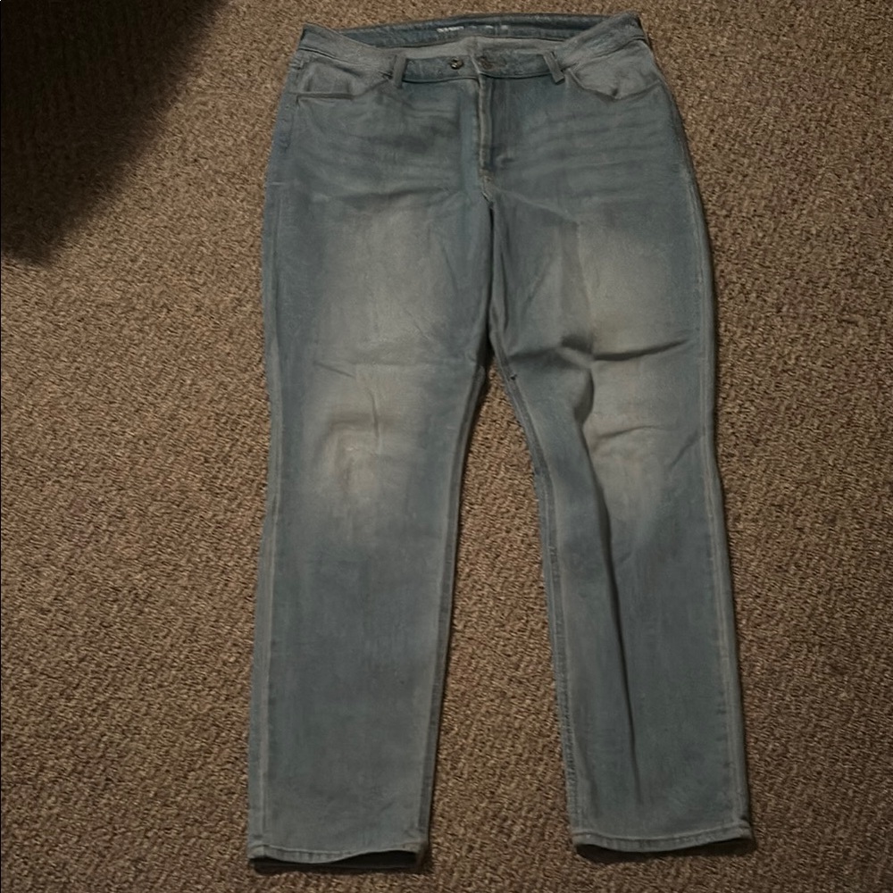 Old Navy High-rise Wow Straight Women's Light Blue Jeans Size 14